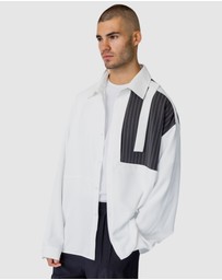 Justin Cassin - Tatum Pinstripe Block Shirt