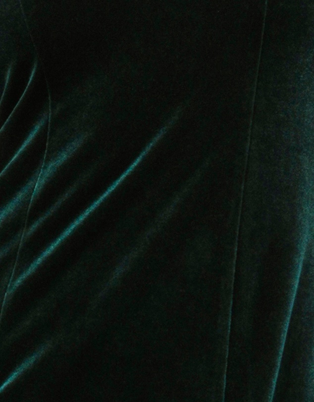Pilgrim - Olive Off Shoulder Velvet Gown