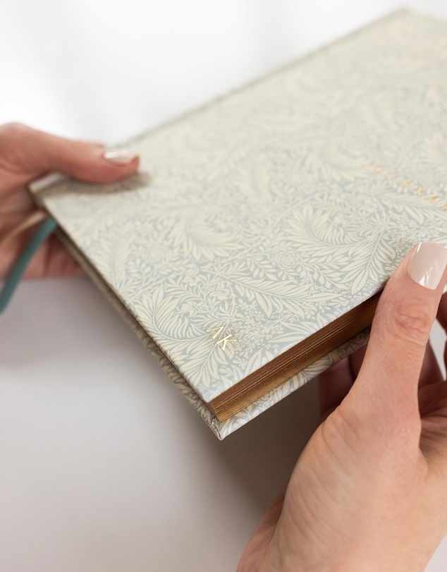 Bespoke Letterpress - Linen Bound Lined Journal - Dune Thicket