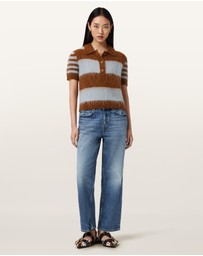 AllSaints - Clem Mohair-Merino Blend Polo Tee