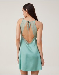 Cotton On Body - Staycay Satin Lace Slip With Cups