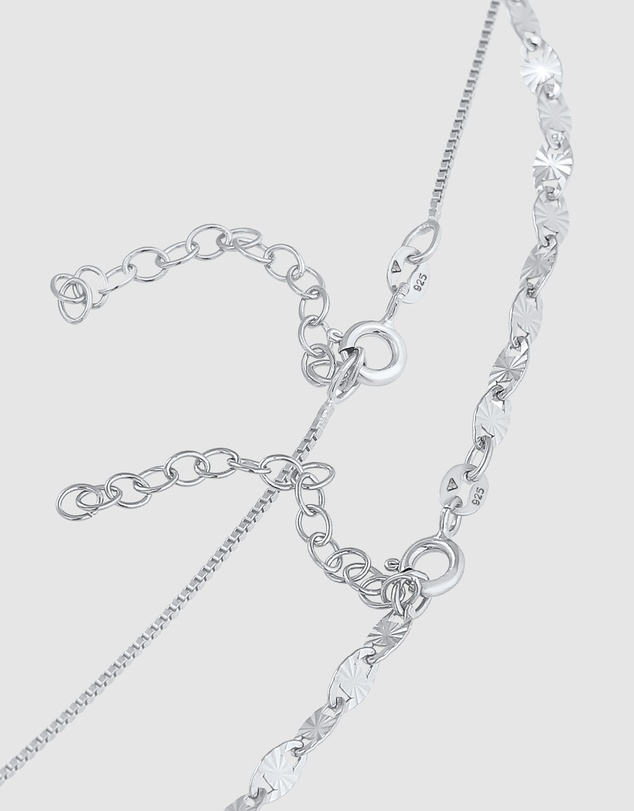 Elli Jewelry - Choker Set in 925 Silver