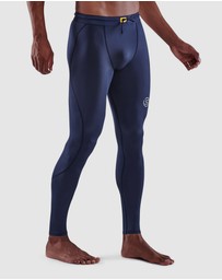 SKINS - SKINS Compression Men's Series-3 Activewear Long Tight T&R Navy Blue