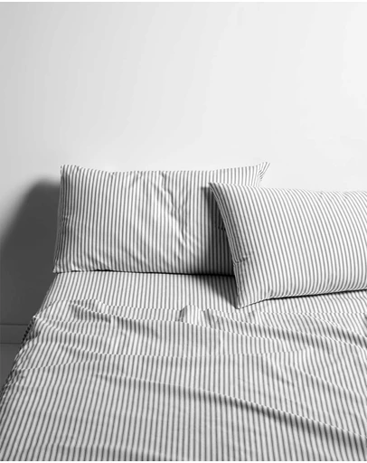 Aura Home - Ticking Stripe Sheet Set