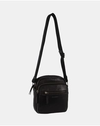 Pierre Cardin - Pierre Cardin Men's Italian Leather Crossbody Bag