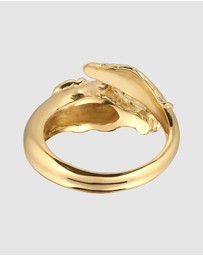 Kuzzoi - ICONIC EXCLUSIVE - Ring Male Horse 925 Sterling Silver Gold Plated