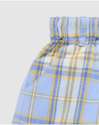 Purebaby - Check Shorts -Kids-Babies