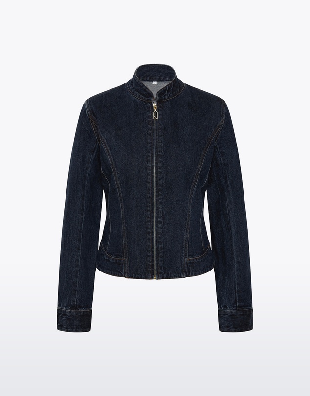 Carla Zampatti - Dark Indigo Fitted Denim Jacket