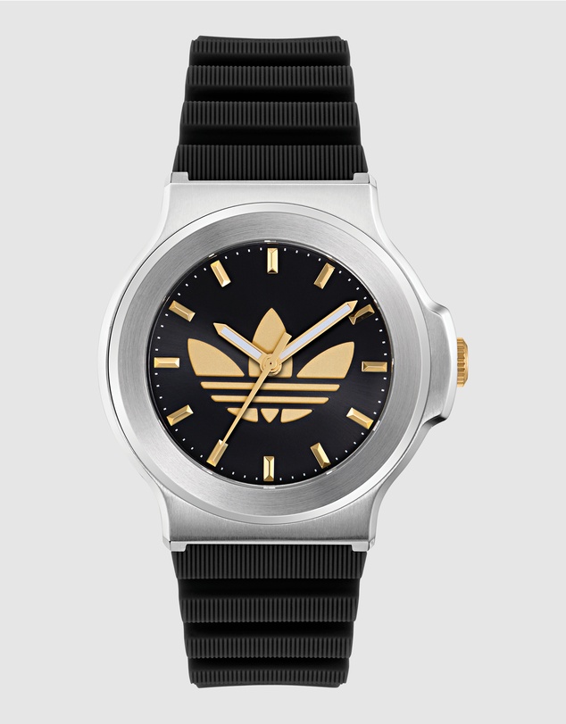 adidas Originals - Expression Three Steel Black Silicone Watch