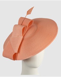 Max Alexander - Saucer Coral Racing Fascinator Hat