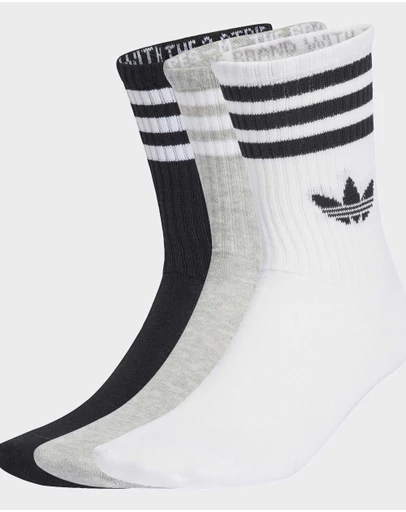adidas Originals - 3-Stripes Crew Socks 3 Pairs Unisex