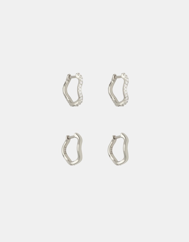 SAINT VALENTINE - The Vera + Luna Wave Set - Silver