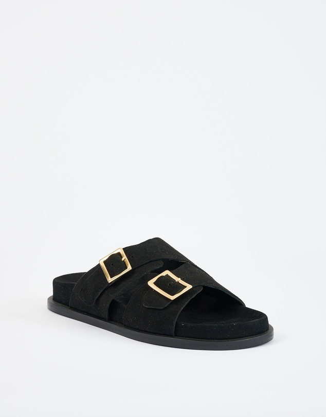 Sol Sana - Sato Footbed Black Suede