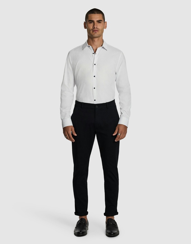 yd. - Heart Textured Slim Shirt