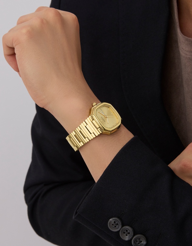 GUESS - Guess Oliver Mens Gold Tone Date Watch