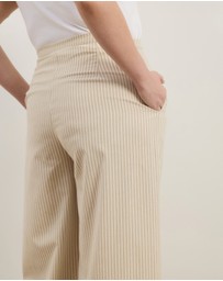 Atmos&Here Curvy - Charlie Wide Leg Stripe Pants