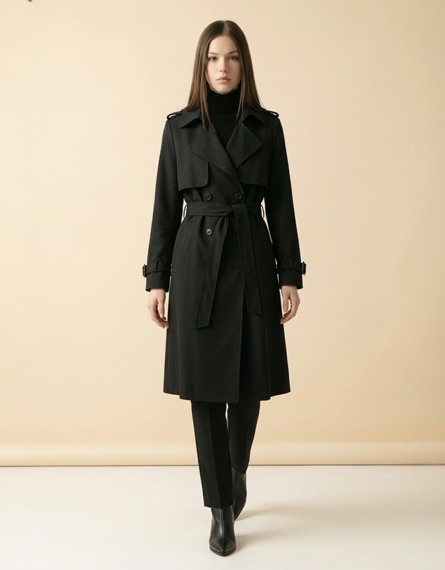 Mossée - Avira Button Front Trench Coat
