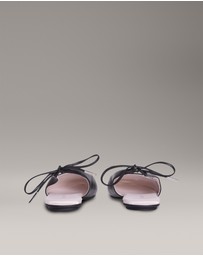 Calvin Klein - Leather Slingback Ballerinas