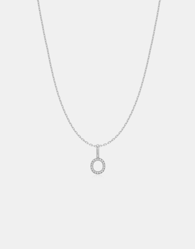 Ania Haie - Ania Haie Silver Letter O Initial Necklace
