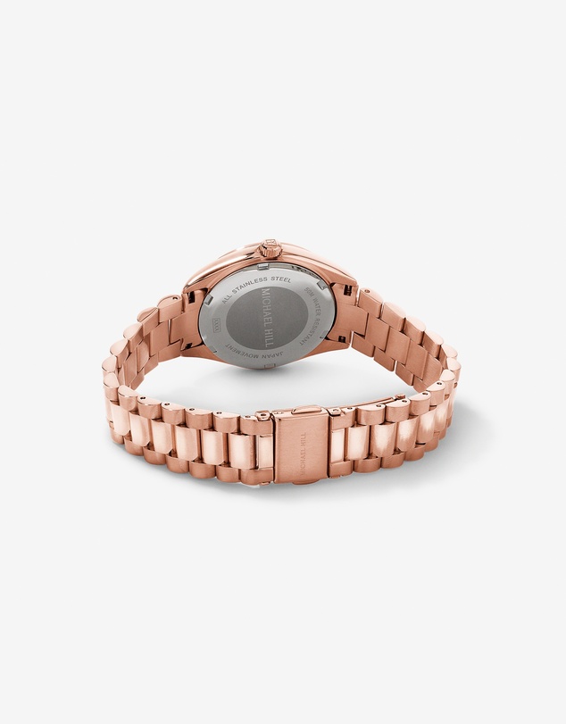 Michael Hill - Women's 32.5mm Dress Watch in Rose Gold-Tone Stainless Steel