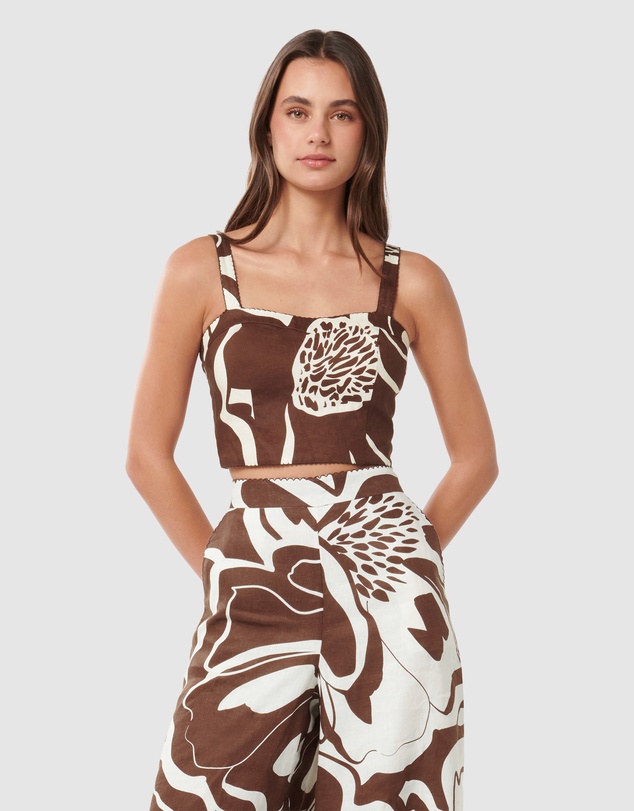 Forever New - Patricia Printed Linen Top