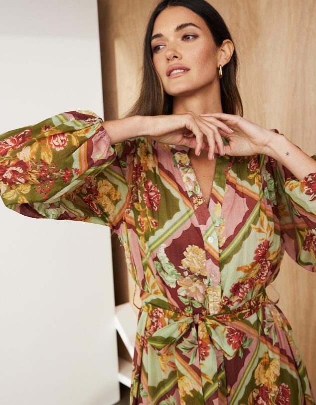 Atmos&Here - Rummy Cotton Voile Maxi Dress