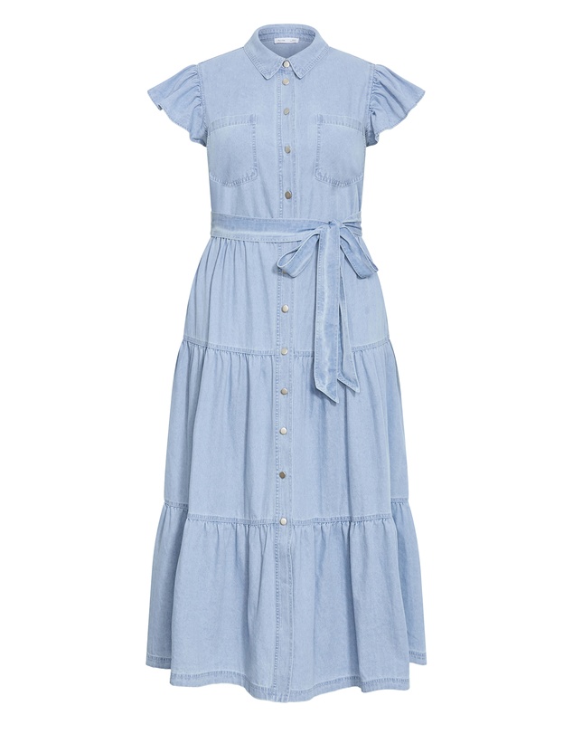 City Chic - Plus size Kelise Denim Maxi Dress - light wash