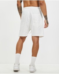 Surrounded By Ghosts - The Obsidian Linen Drawstring Shorts