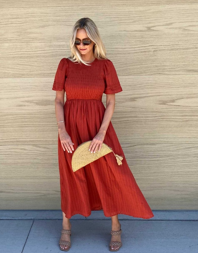 Esther & Co - Iolana Dress - Rust