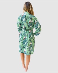 Sant And Abel - Women's Martinique® Green Banana Leaf Robe