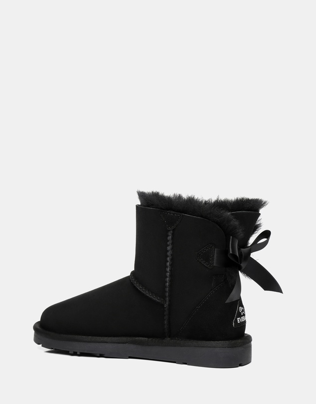 EVERAU - EverAU Ugg Mini Back Bow Sheepskin Upper UGG Boots
