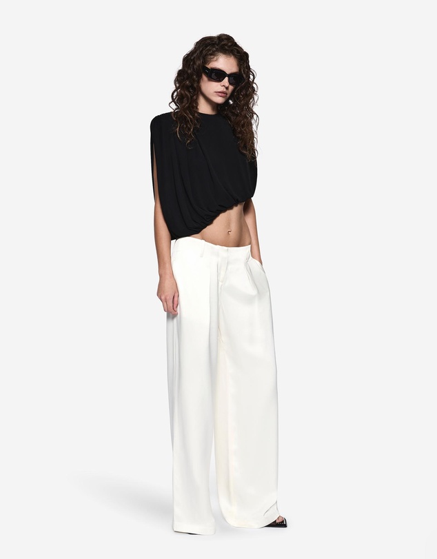 MISHA - Liria Jersey Draped Top