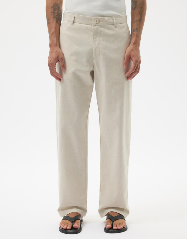 AERE - Tailored Relaxed Linen Blend Pants