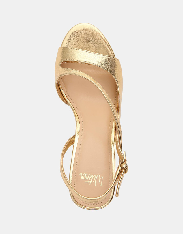 Wittner - Yen High Sandals Gold Metallic Leather