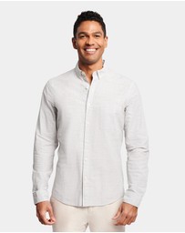 Brooksfield - TEXTURED LONG SLEEVE CASUAL SHIRT