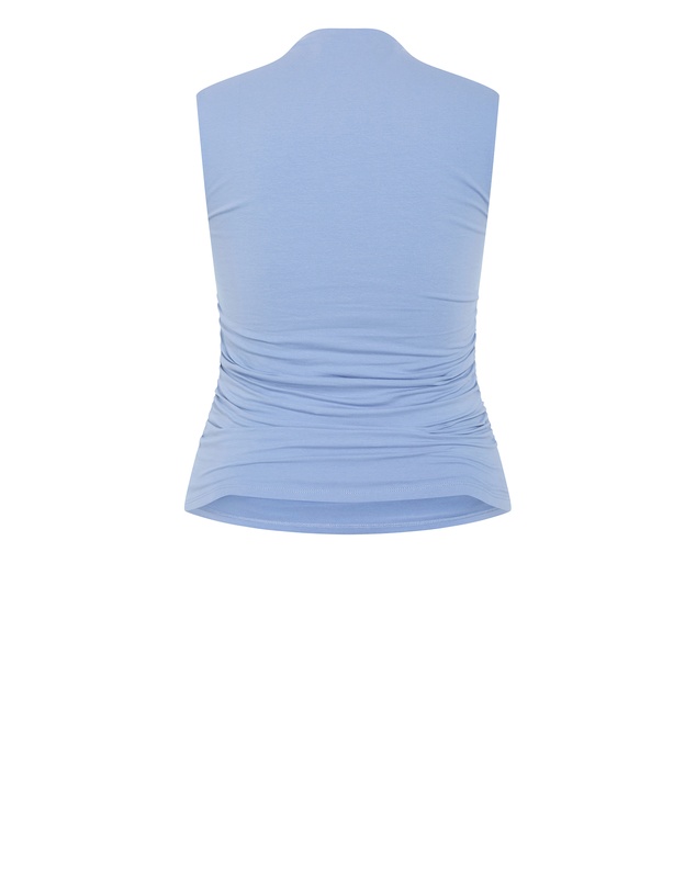 City Chic - Plus size Milly Tank - powder blue