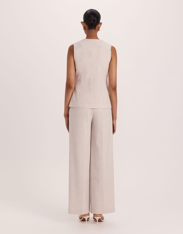 SABA - Celeste Wool Crew Neck Vest