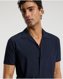 Calibre - Performance Cuban Collar Shirt Navy