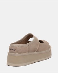EVERAU - EverAU Ugg Moana Cow Suede Upper Loafer Oxfords Flats