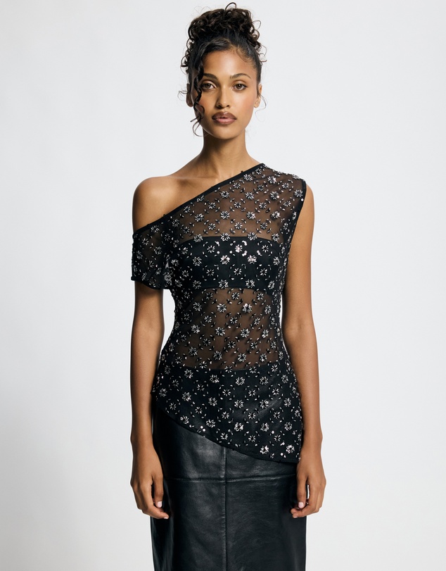 Lover - Isadora Asymmetric Sequin Top