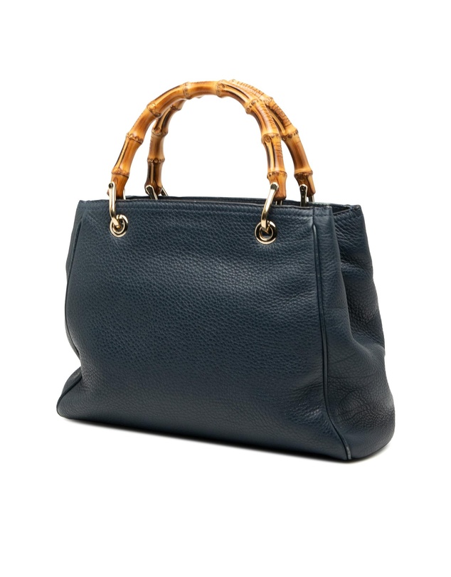 Pre-Loved by Azura Reborn - Pre-Loved Small Calfskin Bamboo Shopper Satchel