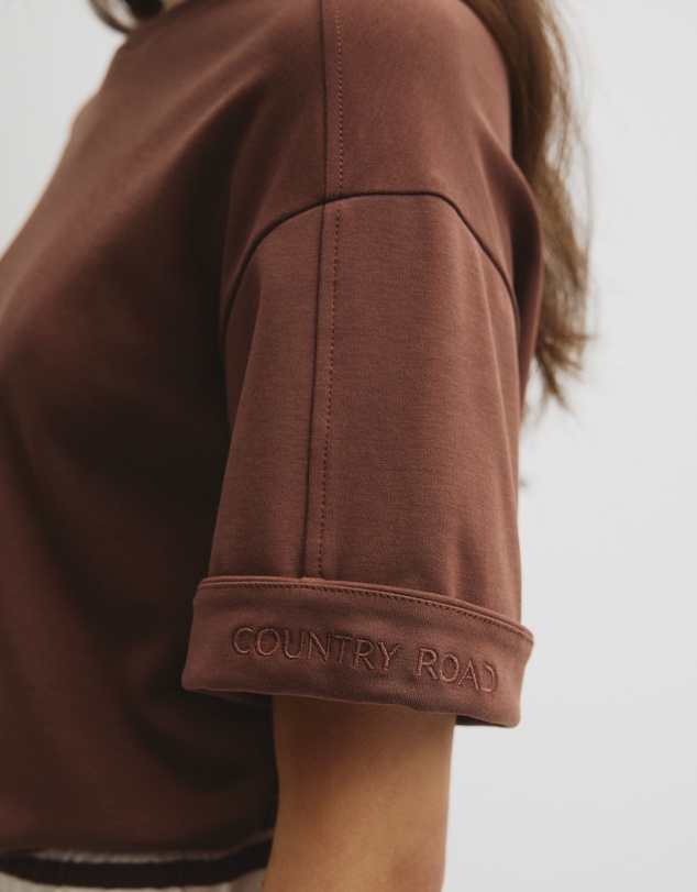 Country Road - Cuff Sleeve T-shirt