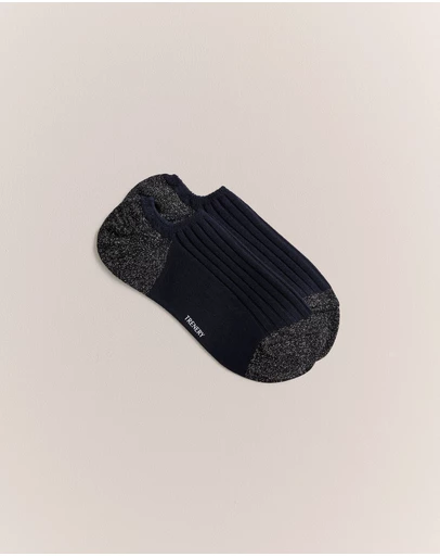 Trenery - Low Cut Rib Sock in Night Sky