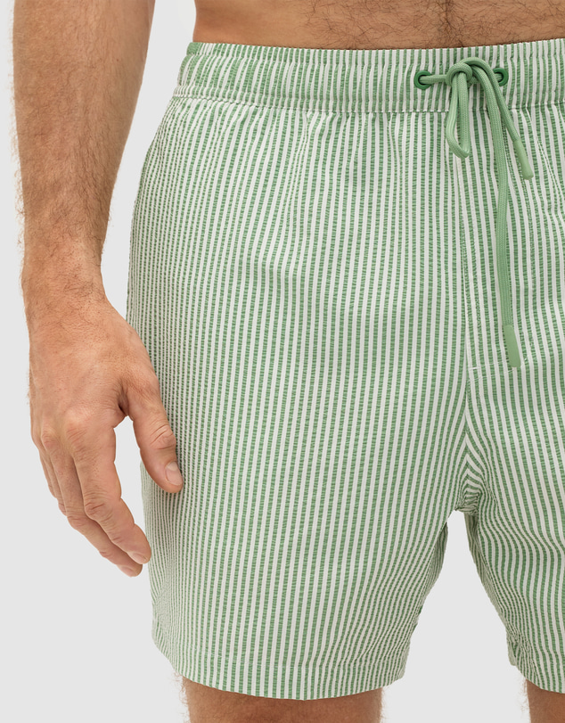 Seed Heritage - Seersucker Stripe Swim Short