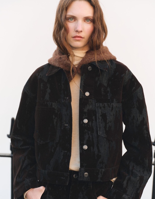M.N.G - Devoré Denim Jacket