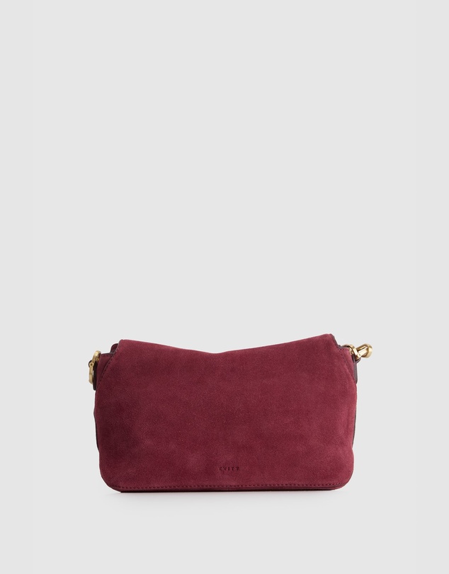 Evity - Clara Suede Leather Grab Bag