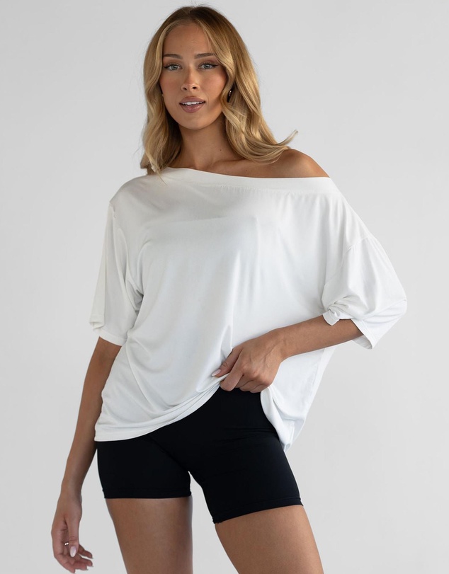 Leelo Active - Off Shoulder Bamboo T-Shirt