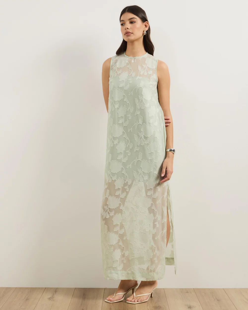 Atmos&Here Lucia Jacquard Maxi Dress