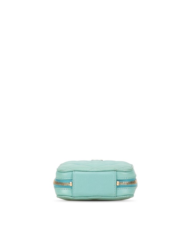 Chanel - Pre-Loved CC Quilted Caviar Zip Phone Case