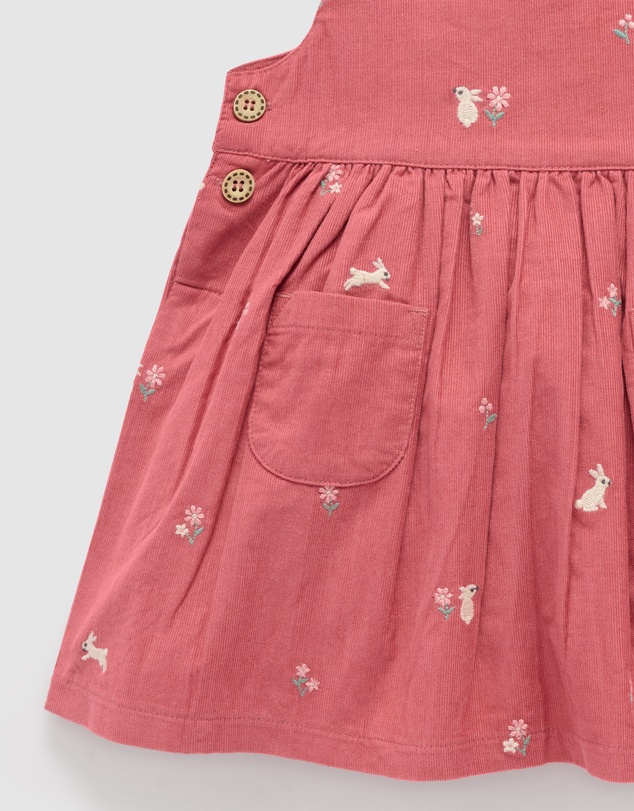 Purebaby - Bunny Embroidered Pinnie -Kids-Babies